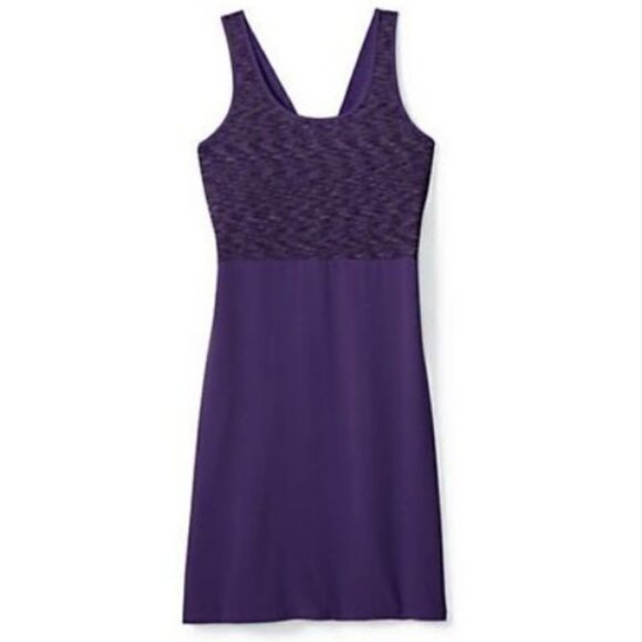 Smartwool Women's Medium Purple Merino Willow Sleeveless Dress Athleisure Casual - Picture 1 of 8